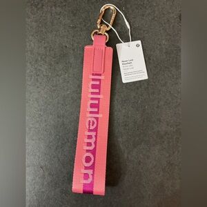 lululemon athletica Light Pink and Dark Pink never lost Keychain